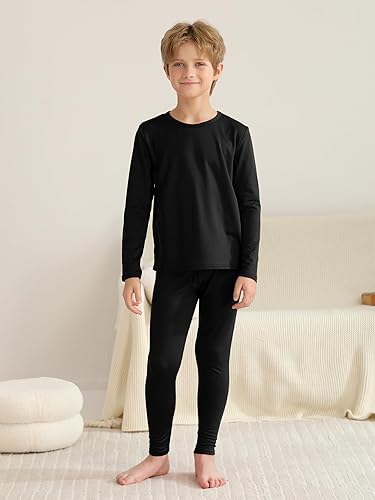 Guisaled Mens Thermal Underwear Set Fleece Lined Long Johns Thermals Top And Bottom Base Layer For Cold Weather Winter Ski Friday Deals 2024 - View #3